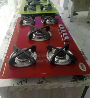 Red Colored 90cm 5 Ways Burner