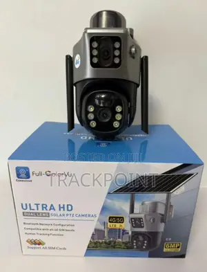 Dual Lens CCTV Camera Solar Based