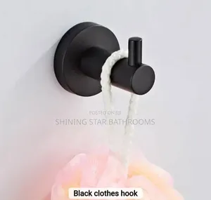 Black Single Cloth Hook
