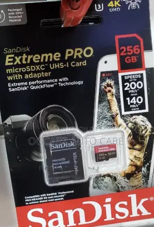 Sandisk Extreme Pro Memory Card Available Now 256g