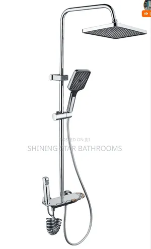Chrome Gold Standing Shower Set