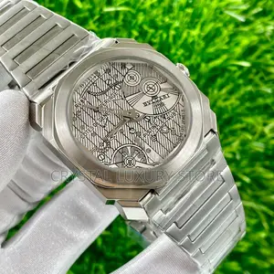 Bvlgari Quality Luxury Men Chronograph Wristwatch