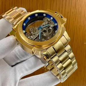 Invicta Quality Luxury Men Chain Strap Chronograph Wristwatch