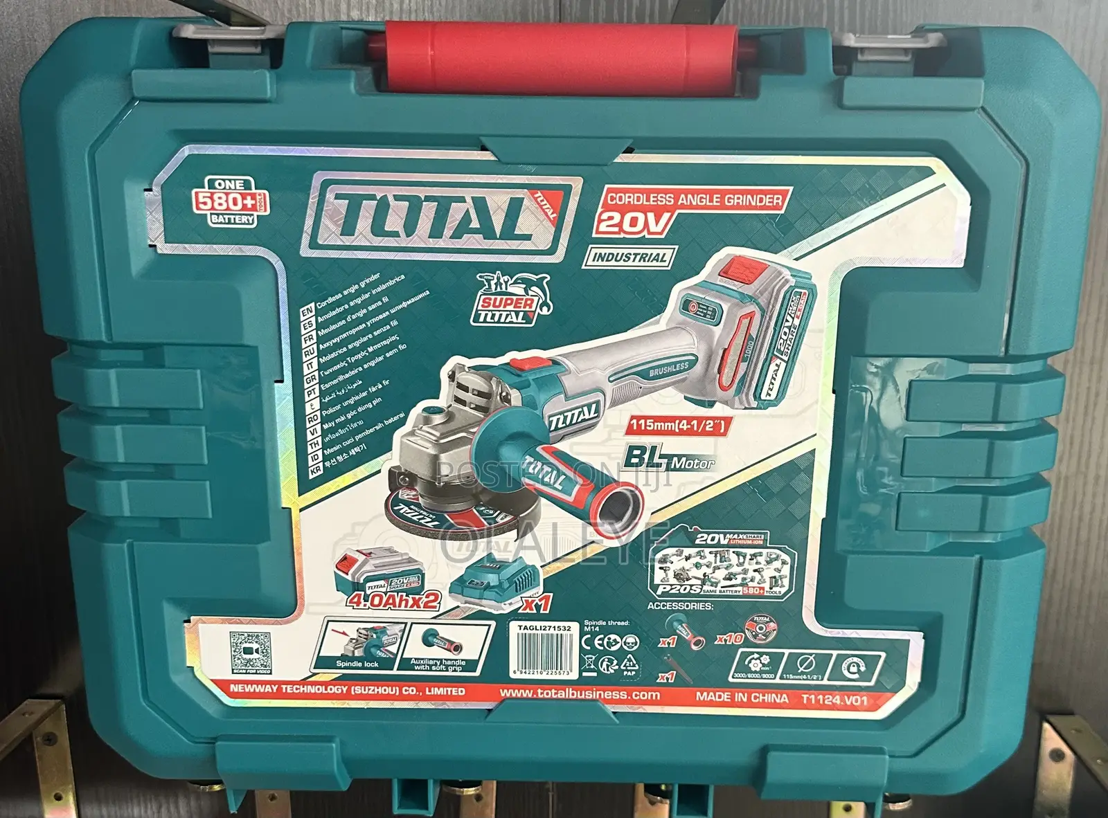 20v Total Cordless Angle Grinder