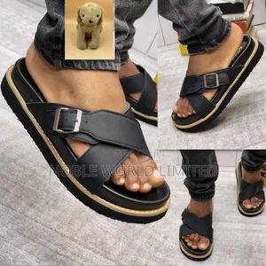 Men's Premium Black Pam Slippers NGN 7j