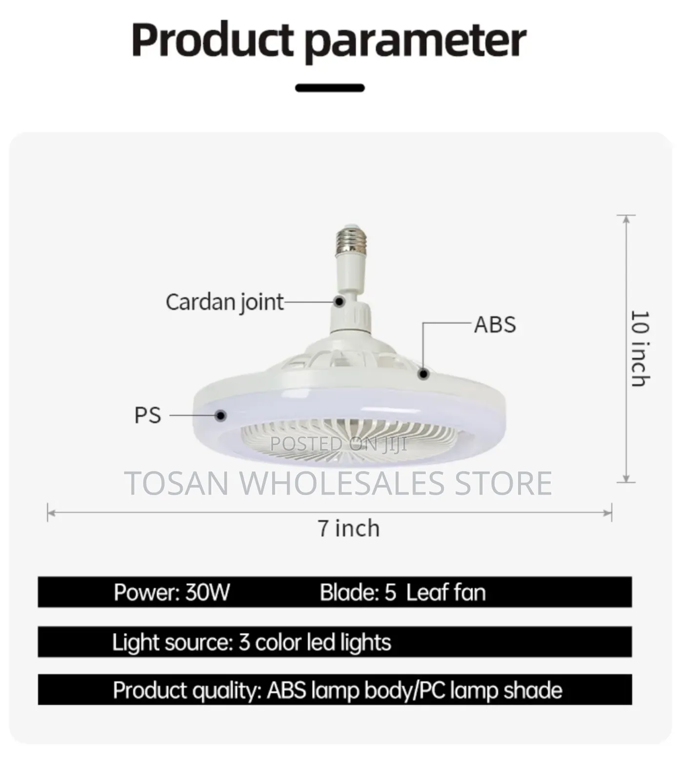 Multifunctional Fan Light