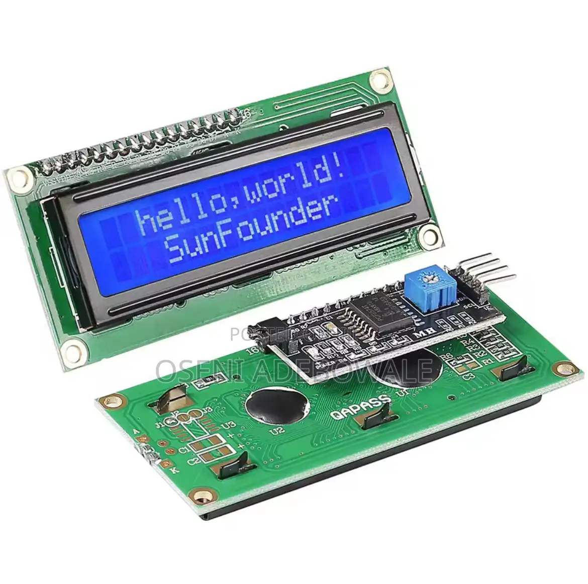 Lcd1602 16x2 I2c Module Blue