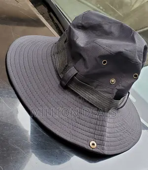 Classic Black Unique Bucket Hat With Rope - Million Deals Price: ₦ ...