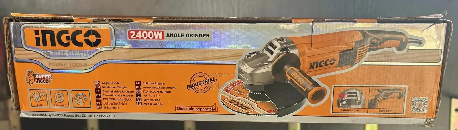 9” Ingco Angle Grinder