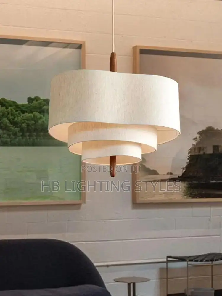 60cm Winfordo Japanese Retro Ceiling Cloth Pendant Light