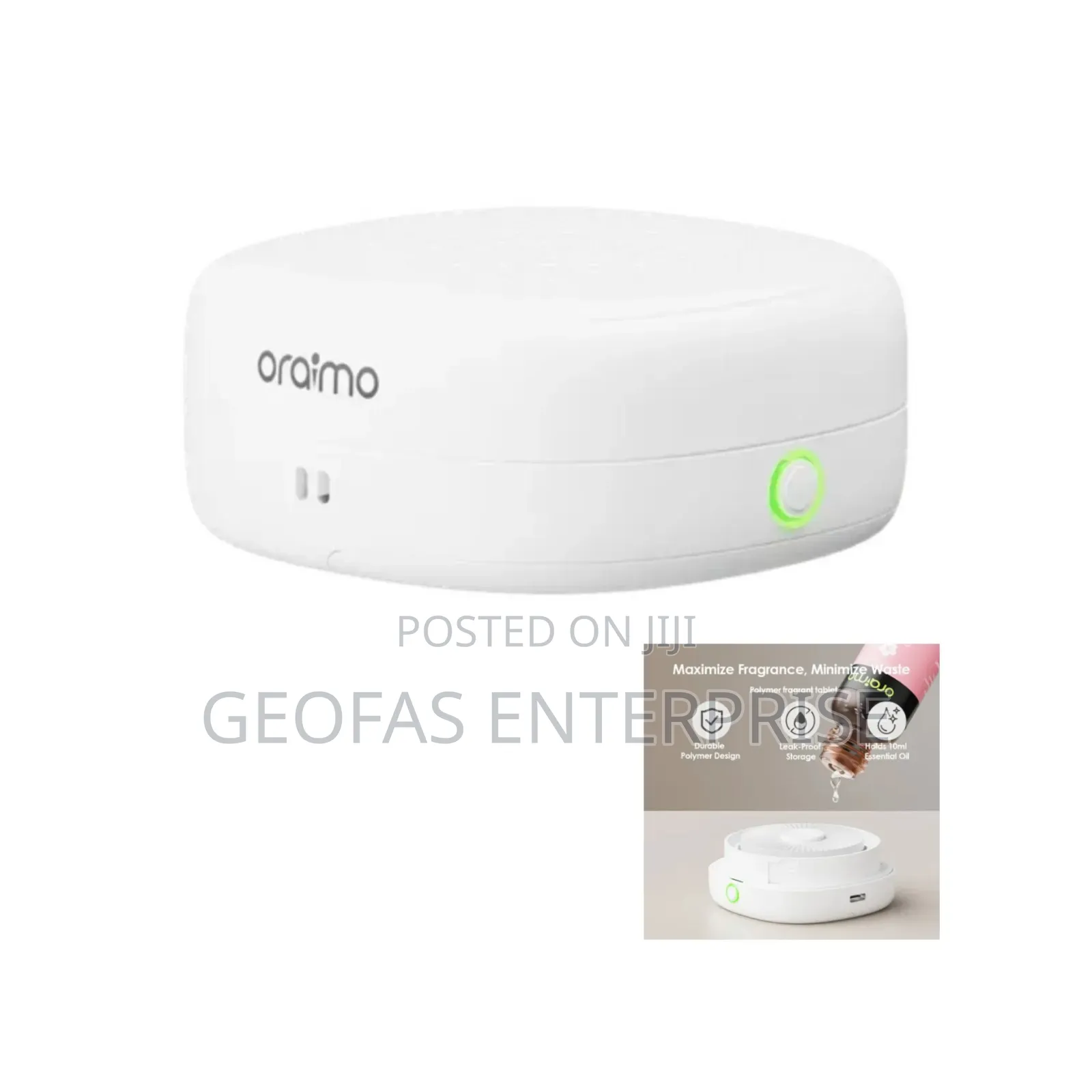 Oraimo Aromago Waterless Rechargeable Aromatherapy Diffuser