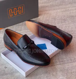 Black Color Soft Leather Men Corporate Shoe
