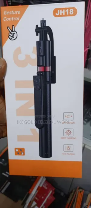 :
 Jh18 3-in-1 Smart Selfie Stick With Gesture Control.
