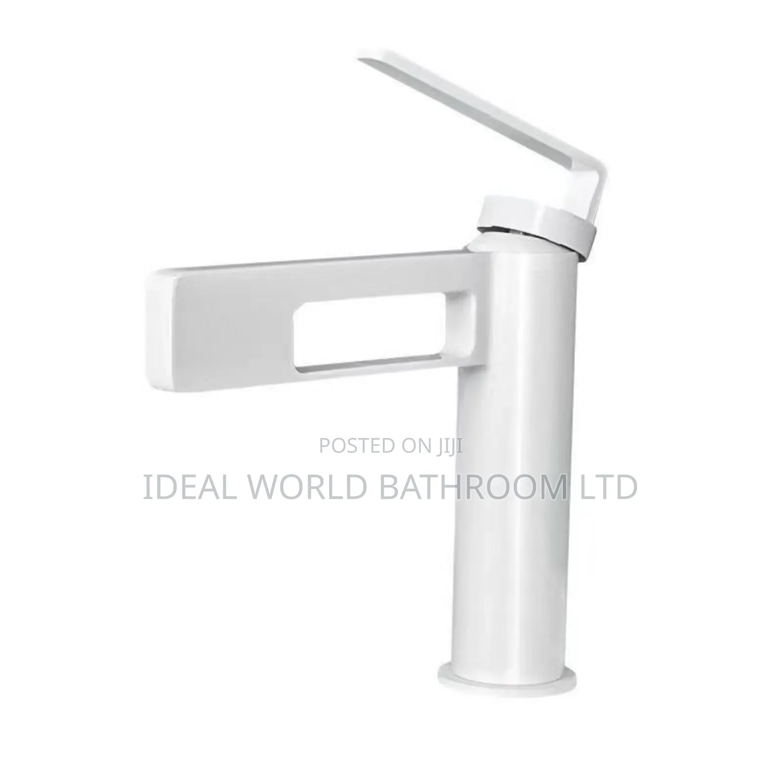 White Short Quality Basin Mixer Tap