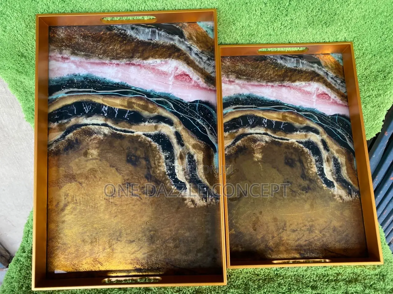 2pcs Expoxy Tray