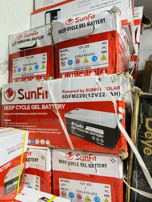 220ah 12v Sunfit Solar Gel Battery