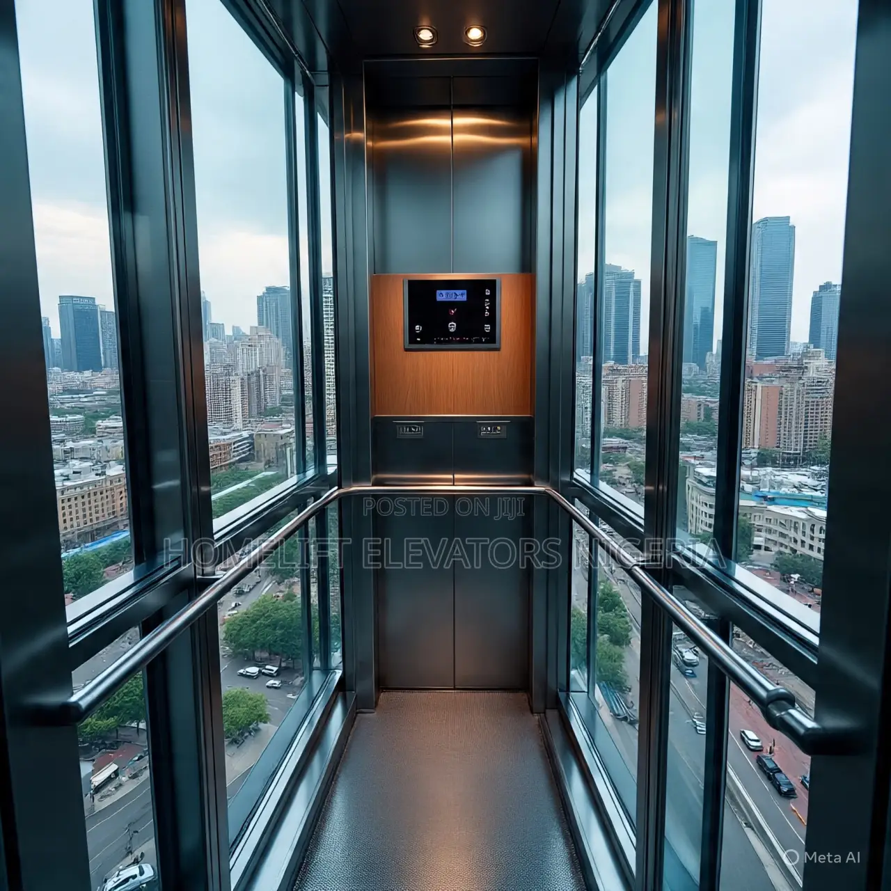Panoramic Glass Commercial Elevator