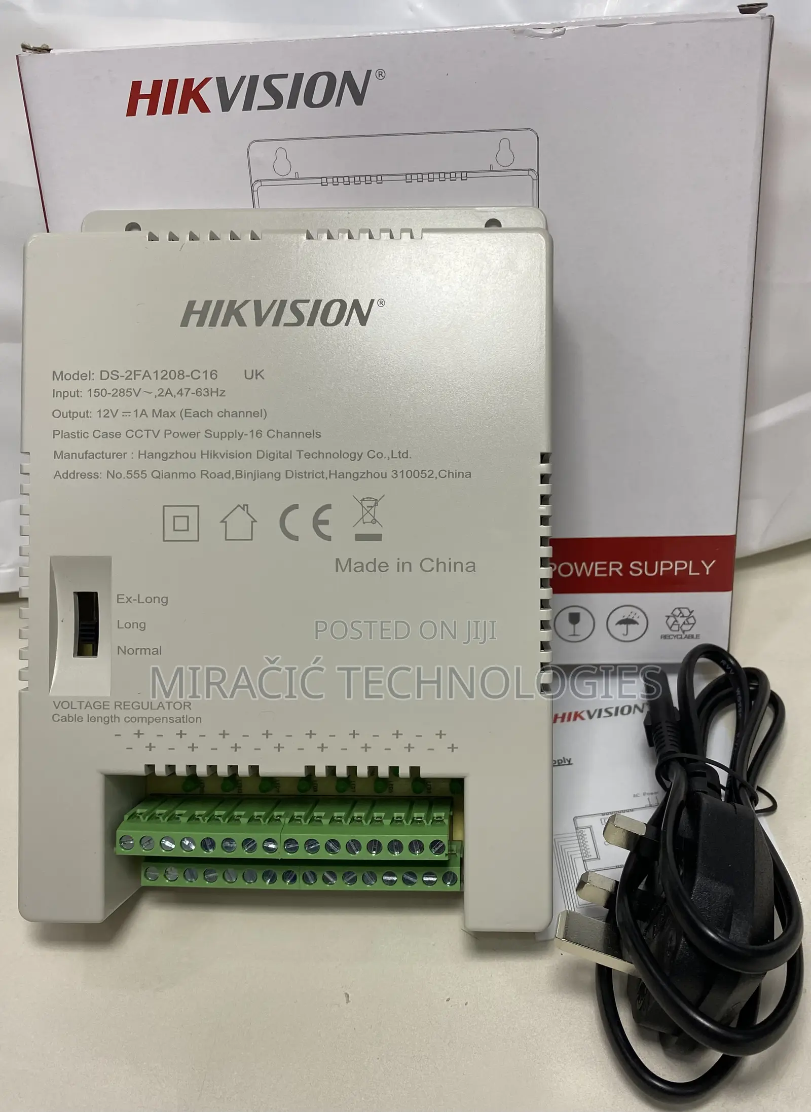 Hikvision 16 Way Power Supply