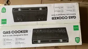 Syinix 2 Burner Table Gas Cooker (Auto Ignition) Black Color