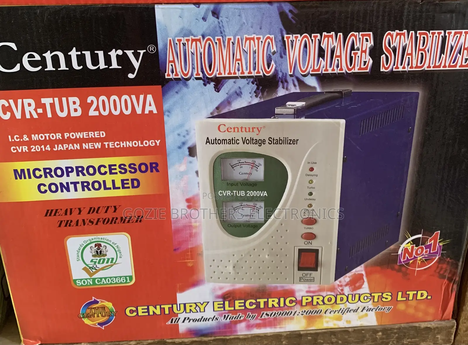 Century Automatic Voltage Regulator 2000 Watts