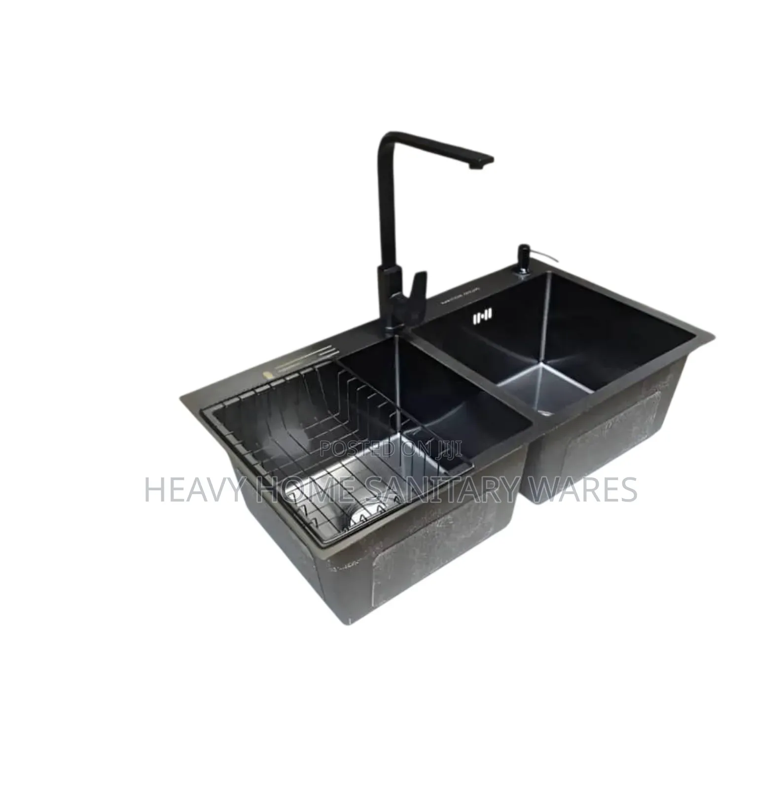 Black Handmade Kitchen Sink