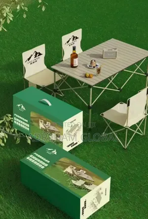 Foldable Outdoor Table With 4 Chairs