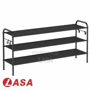 3-tier Shoe Rack With Side Holders