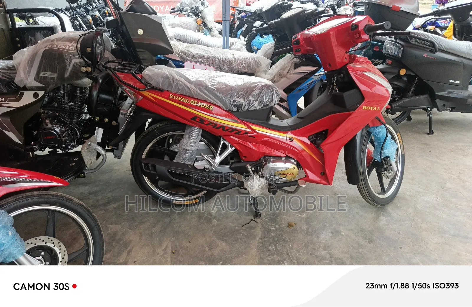New Royal Motorcycle 2025 Red