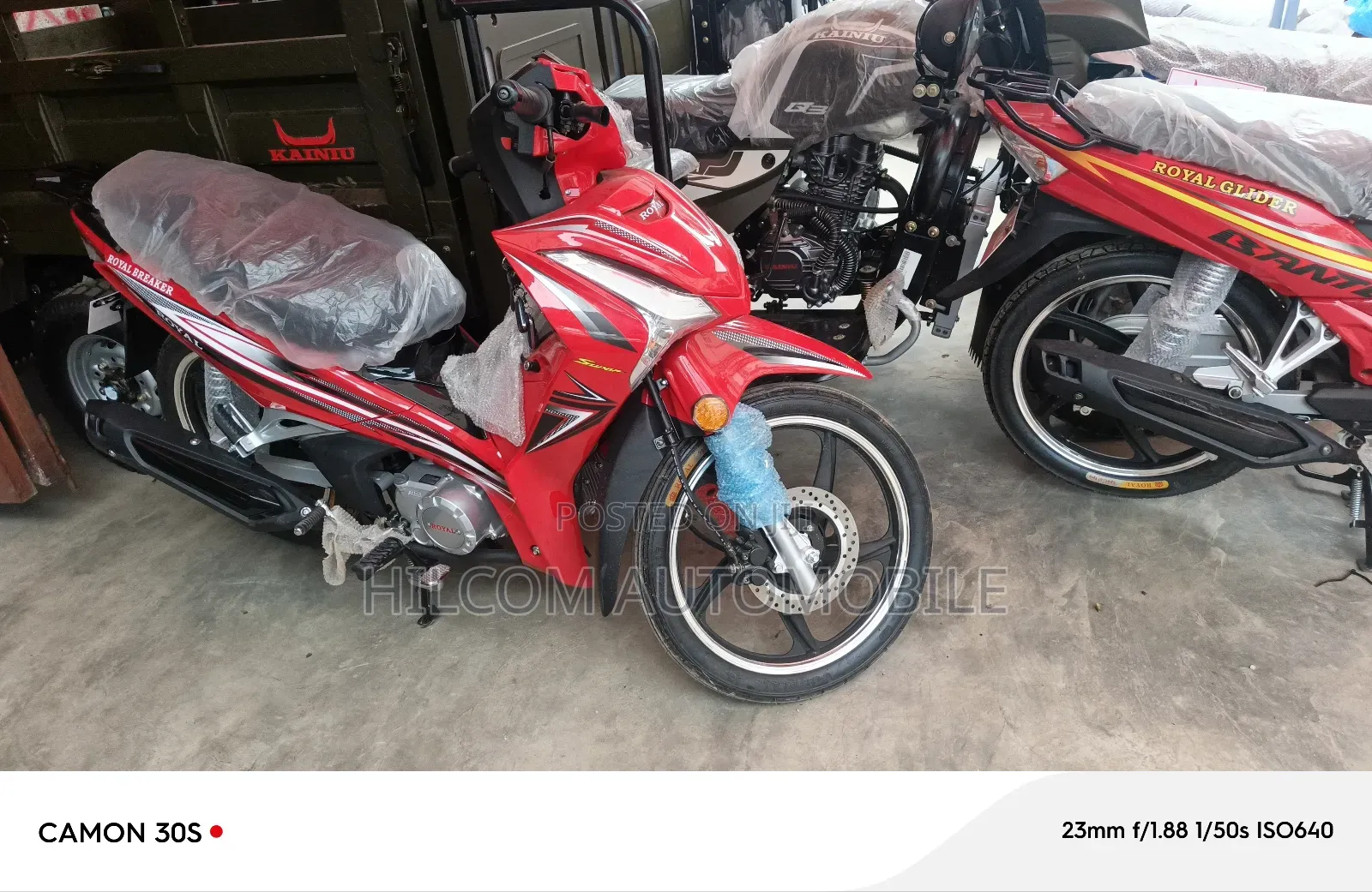 New Royal Motorcycle 2025 Red