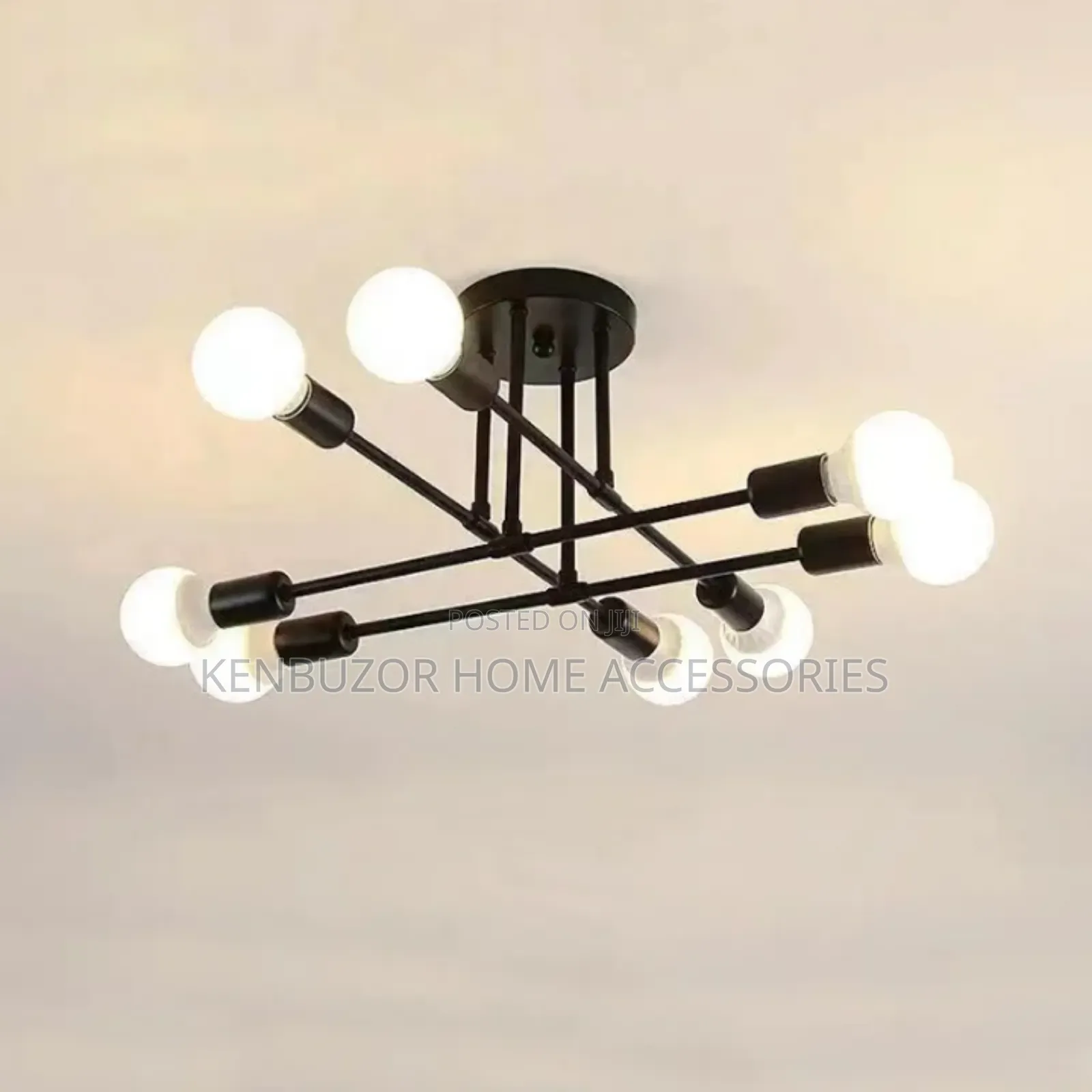 8 Head Ceiling Retro Lamp