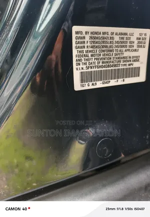 Honda Pilot Touring AWD 2018 Black