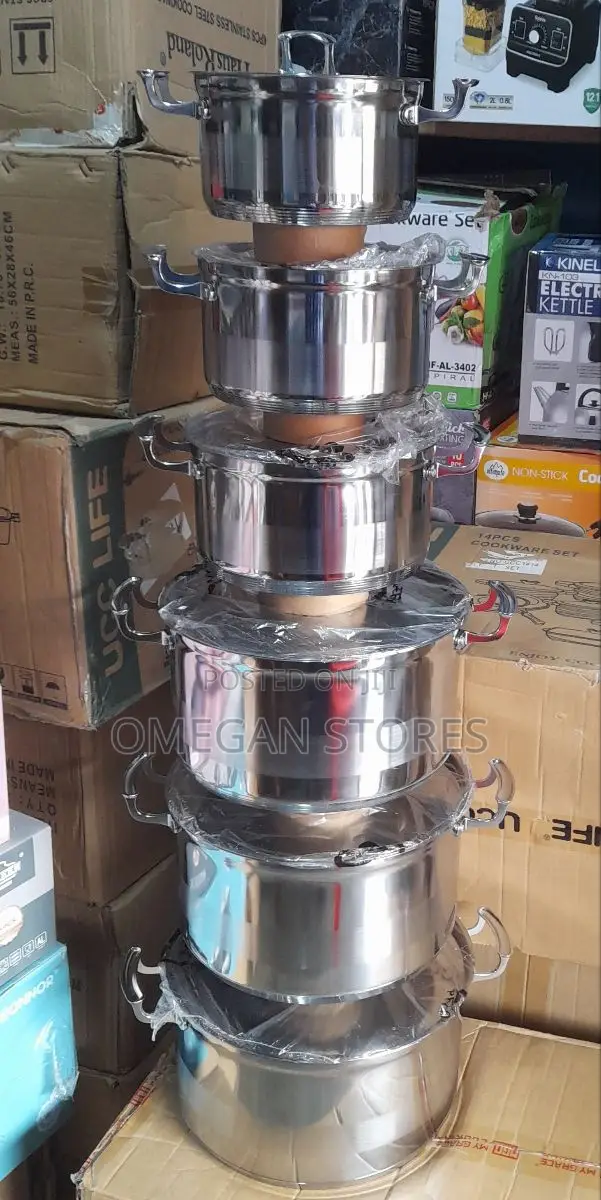 6pcs Stainless Cookware Set