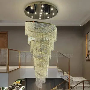 600mm Stainless Steel Duplex Staircase Chandelier
