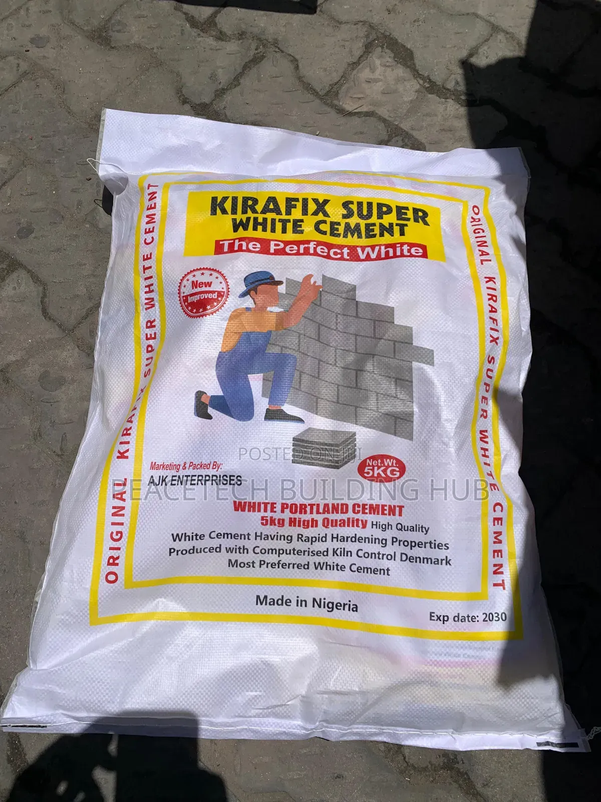 Kirafix Super White Cement.