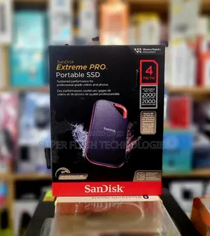 Sandisk 4tb Extreme Pro Portable SSD - Up to 2000mb/S - Usb-C