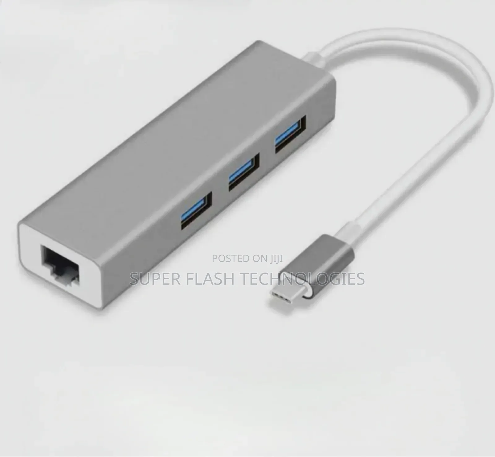 Usb-C to Ethernet Adapter With 3 Port Usb3.0