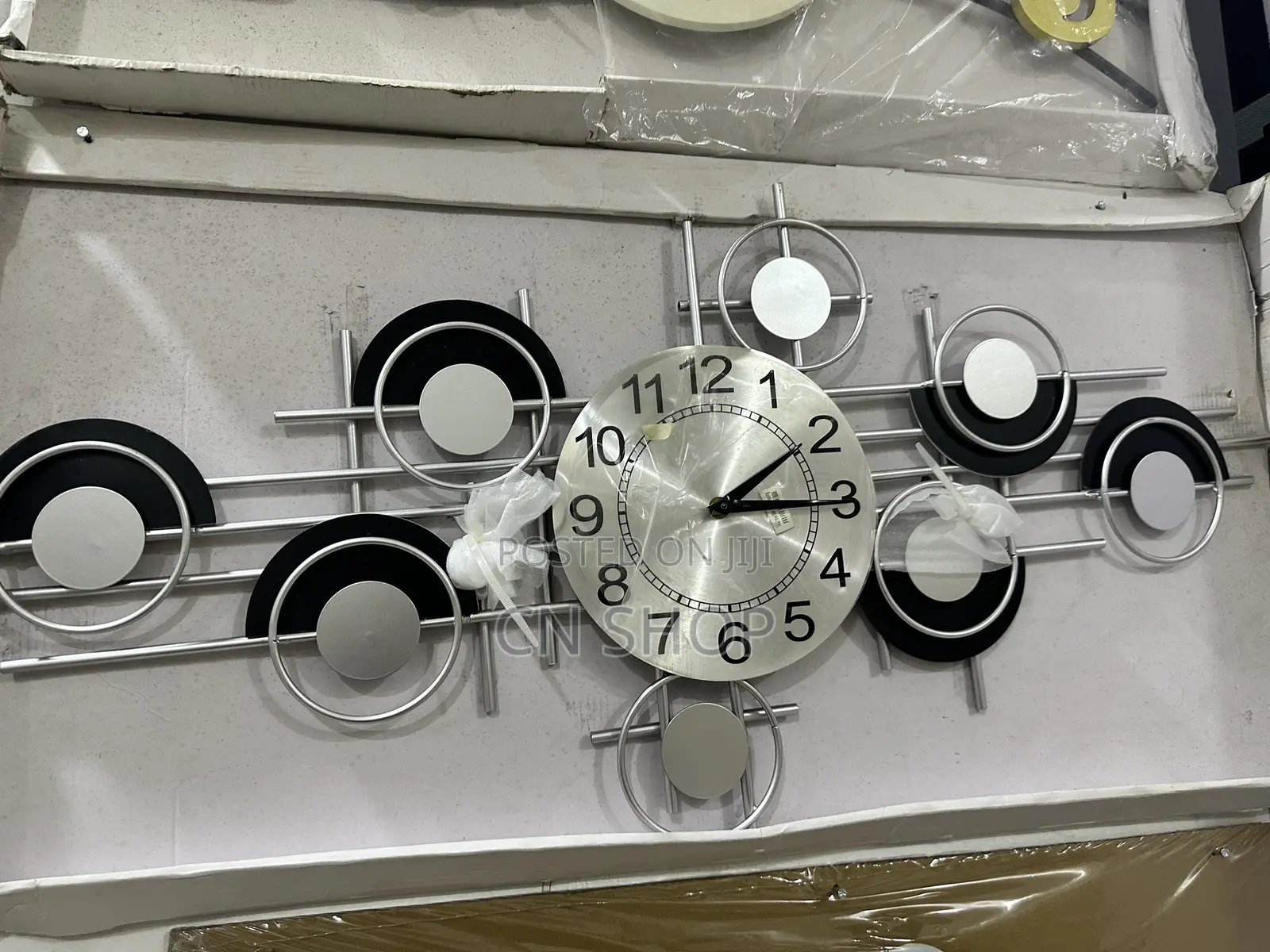 Silver Wall Clock