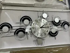 Silver Wall Clock