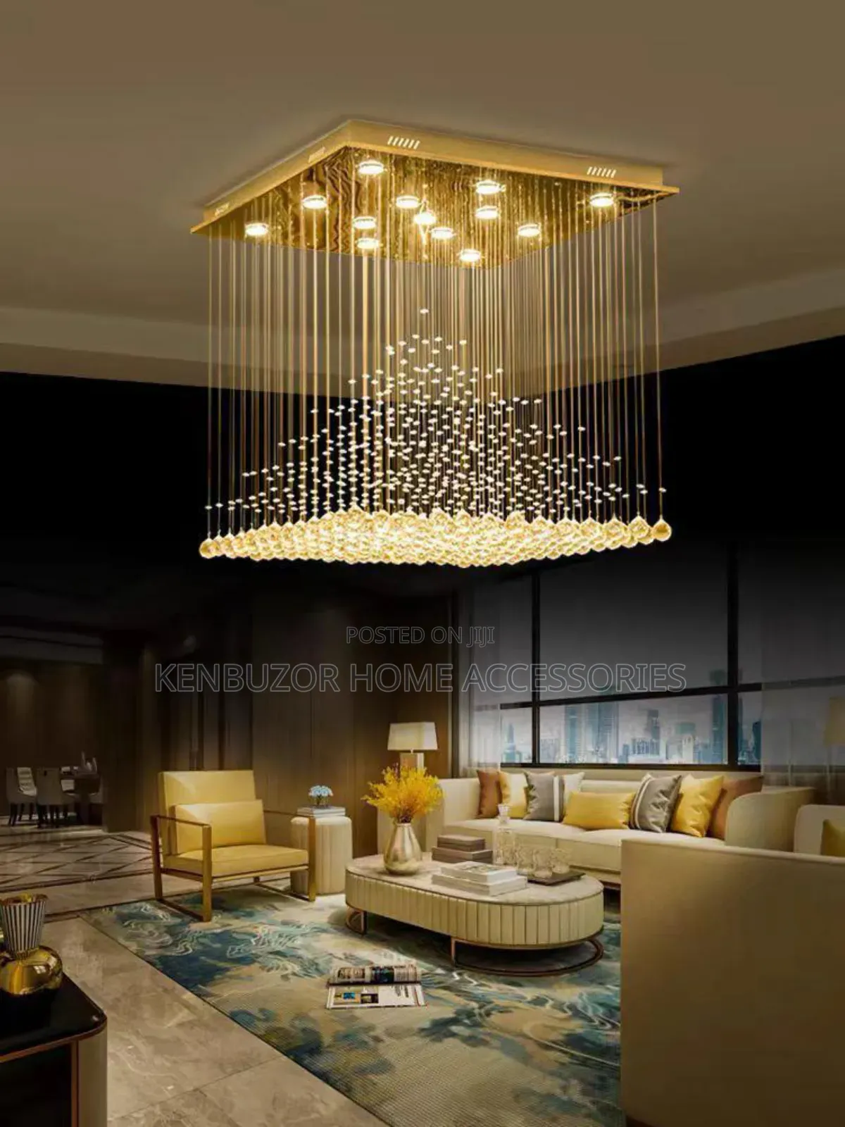 Modern Crystal Led Living Room Chandelier Light