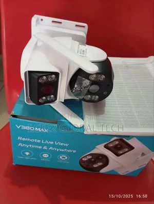 V380max Dual Lens 4g Solar Camera