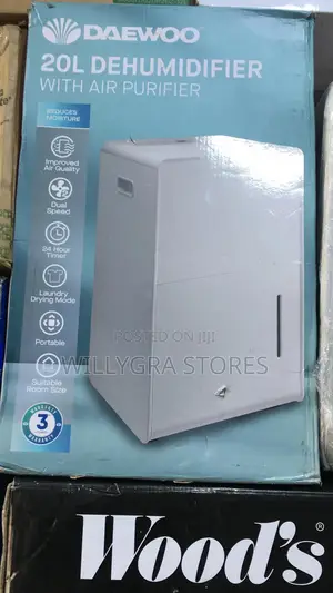 Daewoo 20l Dehumidifier With Hepa Air Purifier