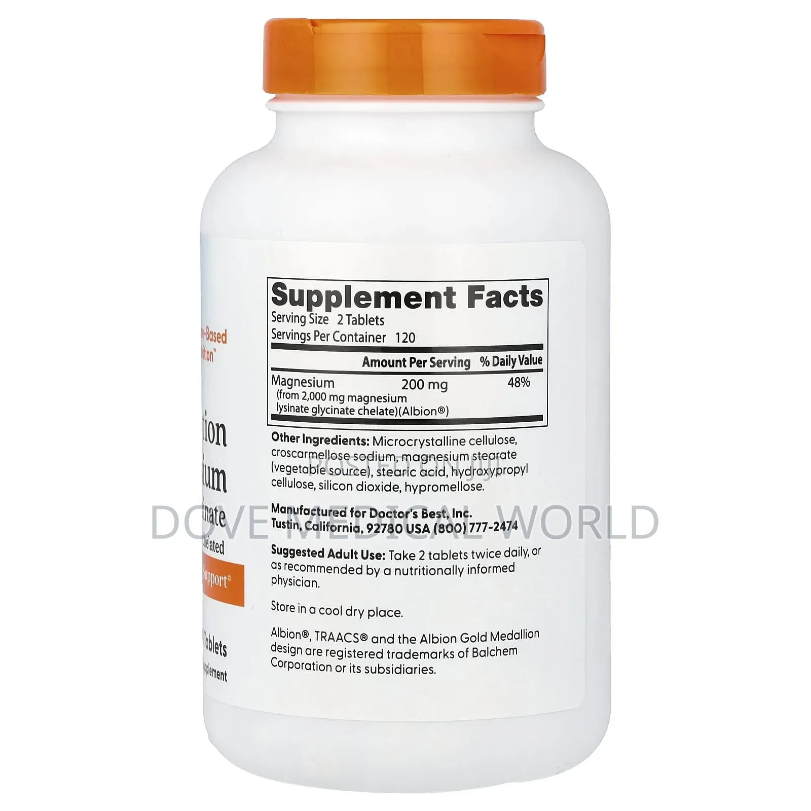 High Absorption Magnesium, 240 Tablets (100 Mg Per Tablet)