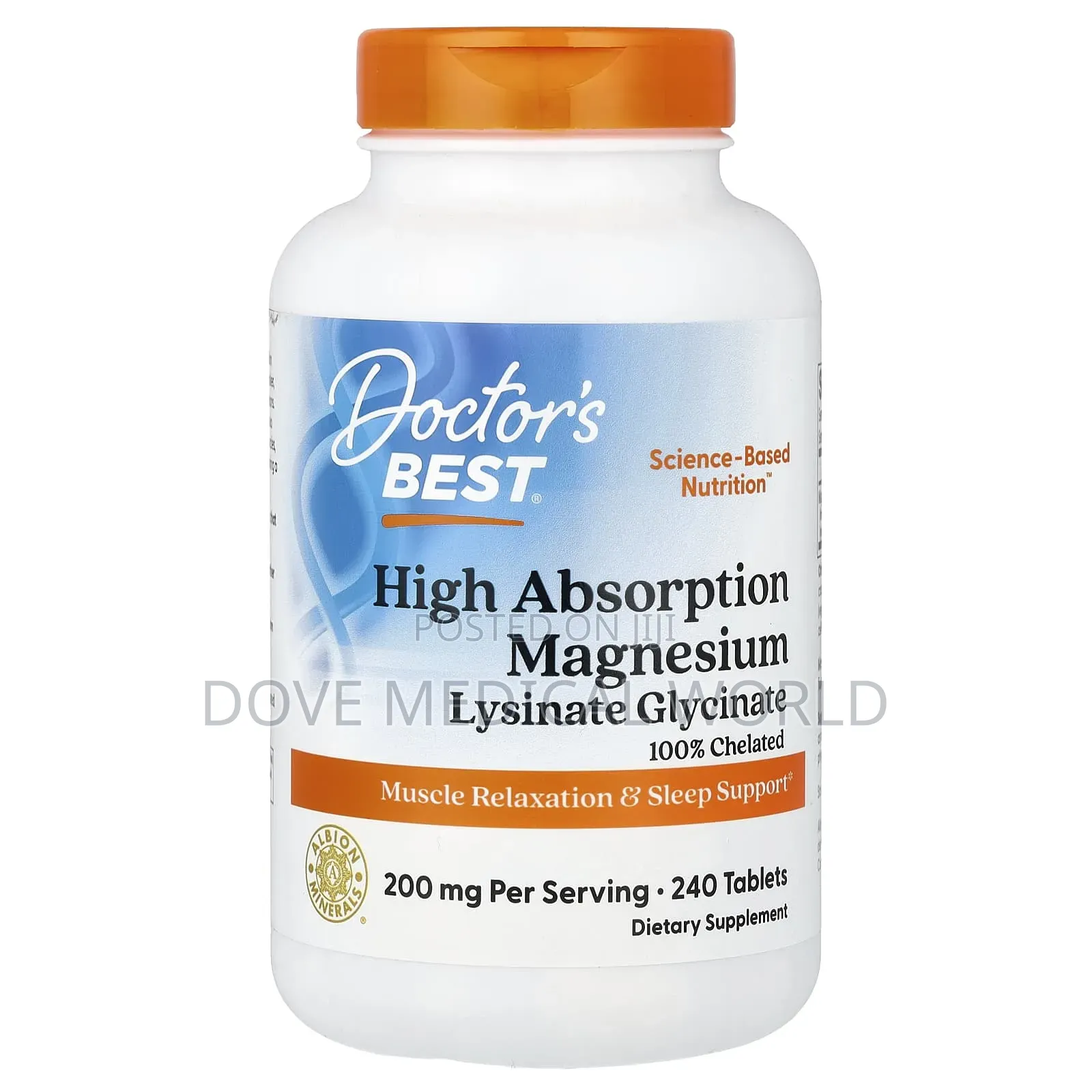 High Absorption Magnesium, 240 Tablets (100 Mg Per Tablet)