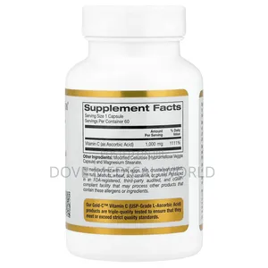 Gold Ctm, Usp Grade Vitamin C, 1,000 Mg, 60 Veggie Capsules