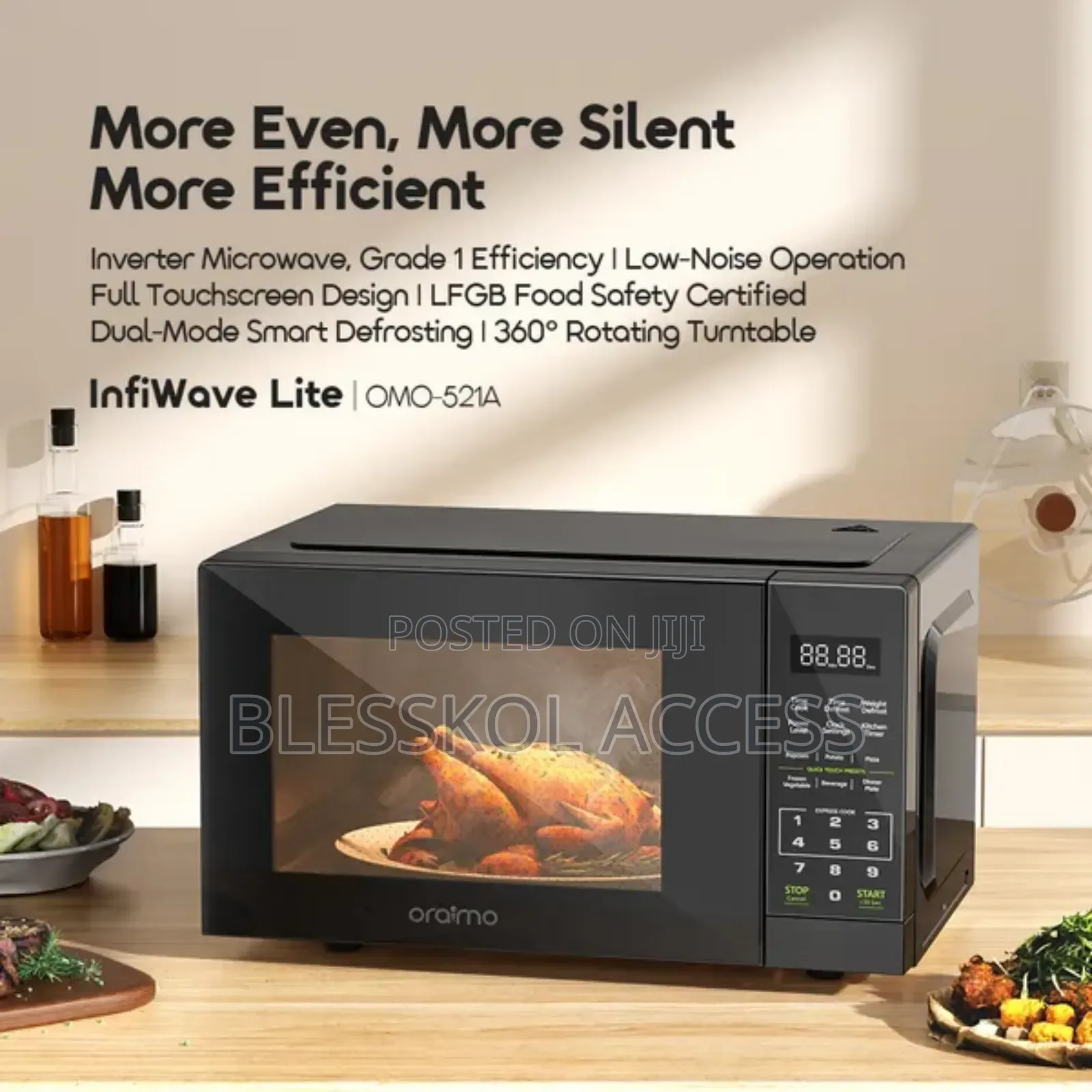 Oraimo Infiwave Lite 23l Energy-Saving Touchscreen Microwave Oven