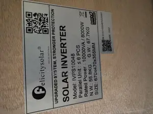 Felicity Solar Inverter Ivps 10kva 48v