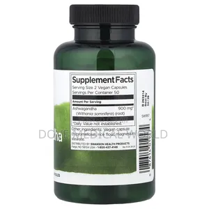 Ashwagandha, 100 Vegan Capsules (450 Mg Per Capsule)