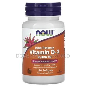 Vitamin D-3, High Potency, 2,000 Iu, 120 Softgels