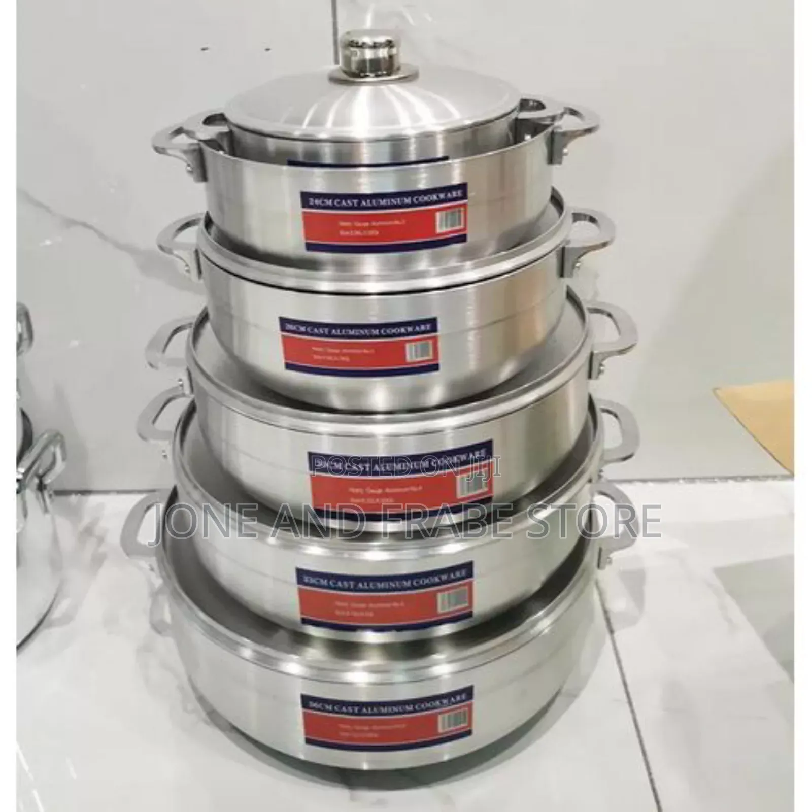 12pcs Aluminium Cookware Pot Sets -7.2kg