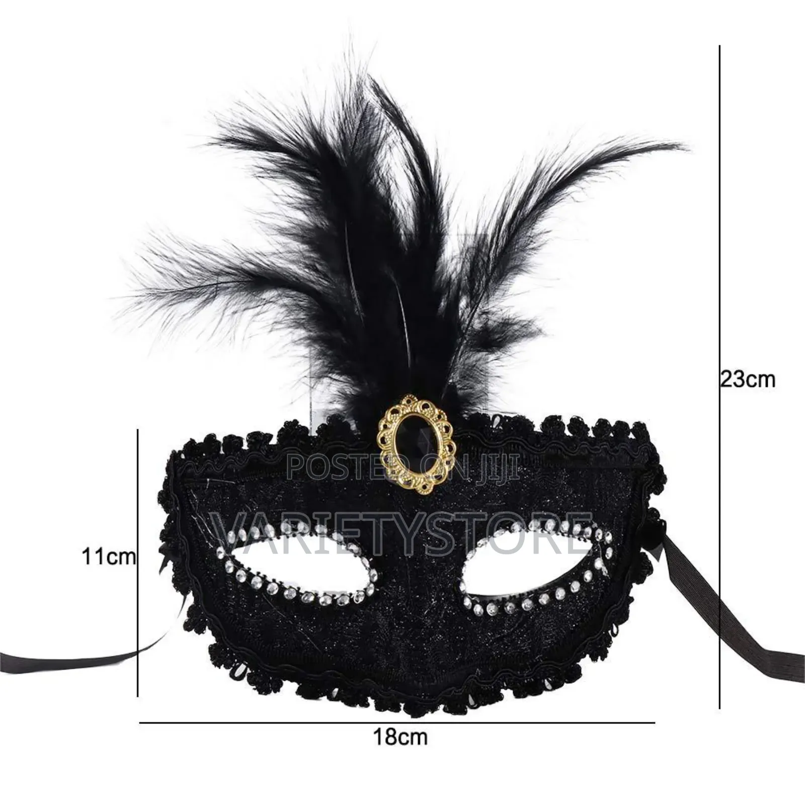 Peacock Feathers Half Face Halloween Party Mask